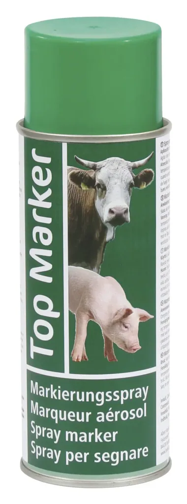 Cattle marking spray 500 ml, green, Top Marker