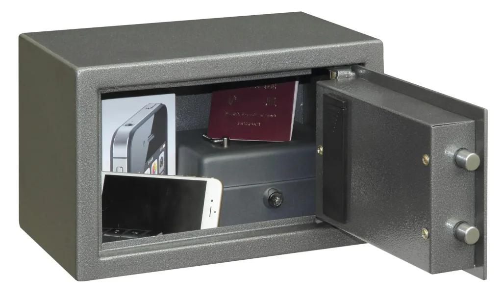 Vela Home & Office safe with electronic lock, external dimensions 200 x 310 x 200 mm