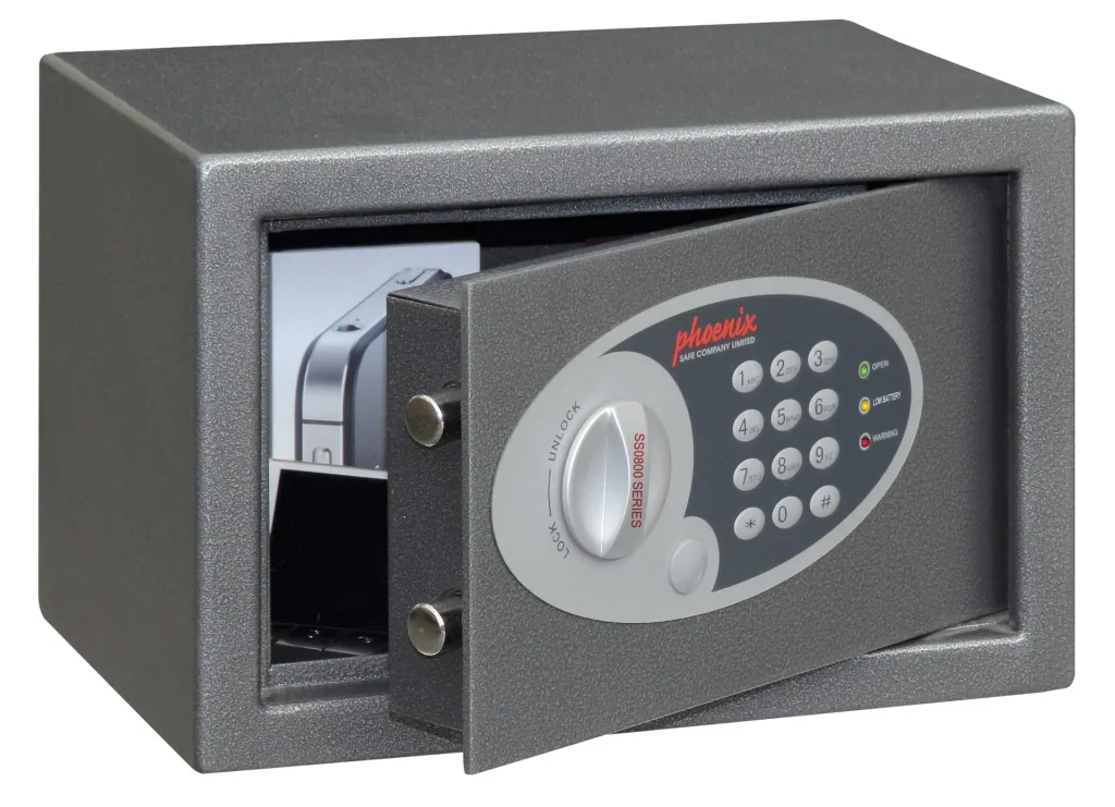 Vela Home & Office safe with electronic lock, external dimensions 200 x 310 x 200 mm