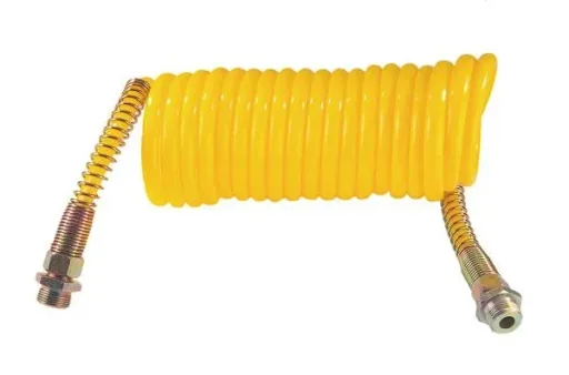 Spiral compressed air hose, red, application type: supply