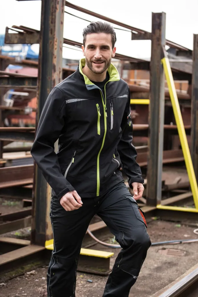 Softshell jacket, color black, size 3XL
