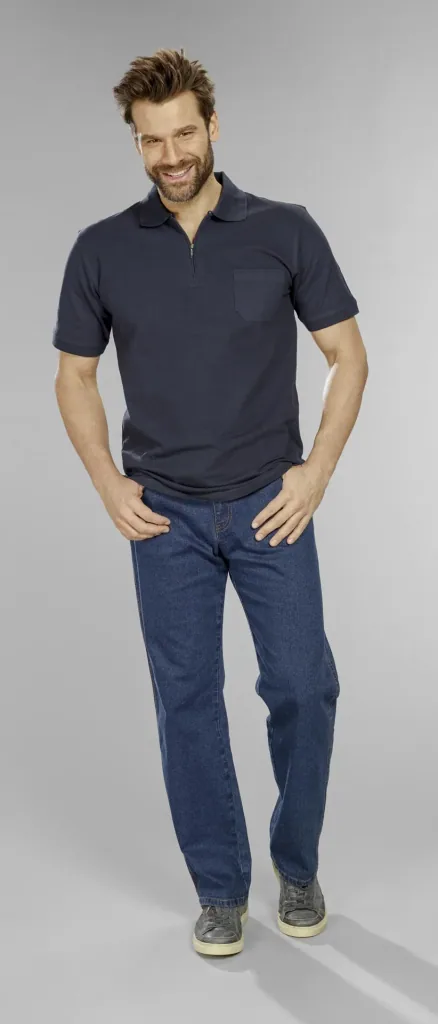 Extra-light travel jeans, color blue stone, size 27