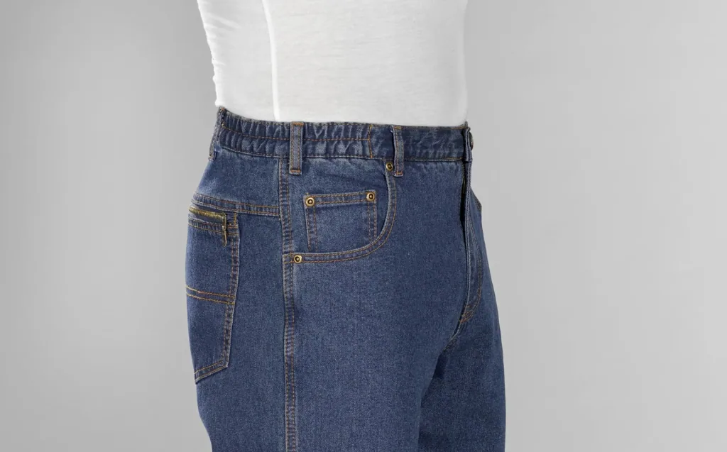 Extra-light travel jeans, color blue stone, size 27