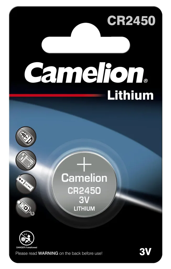 Lithium button cell CR2450, 3V - 1 piece