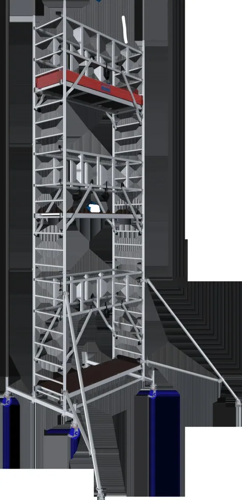 MONTO ProTec aluminum mobile scaffold, working height approx. 2.90 m
