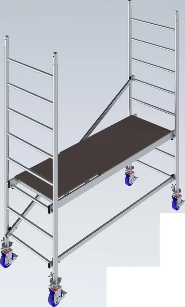 MONTO ProTec aluminum mobile scaffold, working height approx. 2.90 m