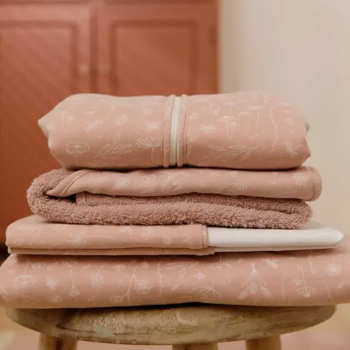Little Dutch Babydeken "Wild Flowers" roze, Maat: 110 x 140 cm