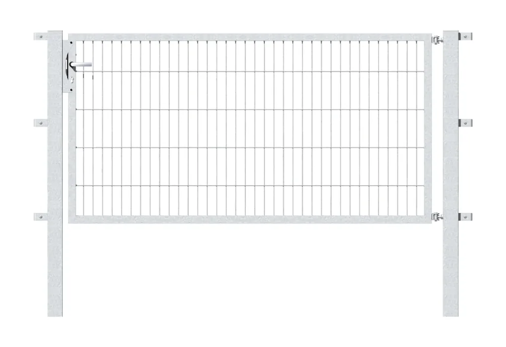 Single gate Flexo with accessories, hot-dip galvanized/ width 200 cm, height 120 cm