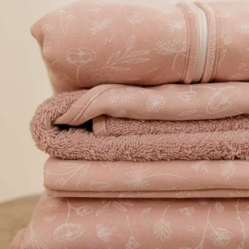 Little Dutch aankleedkussen smal "Wild Flowers" roze, Wrap: alleen gerelateerd