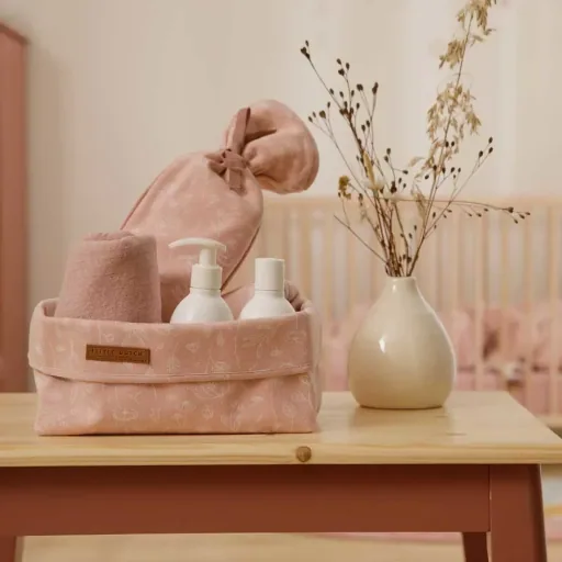 Little Dutch aankleedkussen smal "Wild Flowers" roze, Wrap: alleen gerelateerd