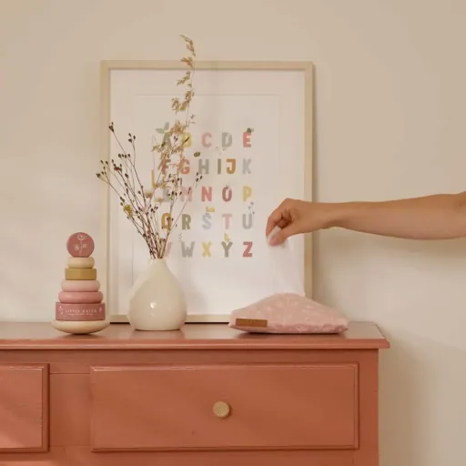 Little Dutch aankleedkussen smal "Wild Flowers" roze, Wrap: alleen gerelateerd