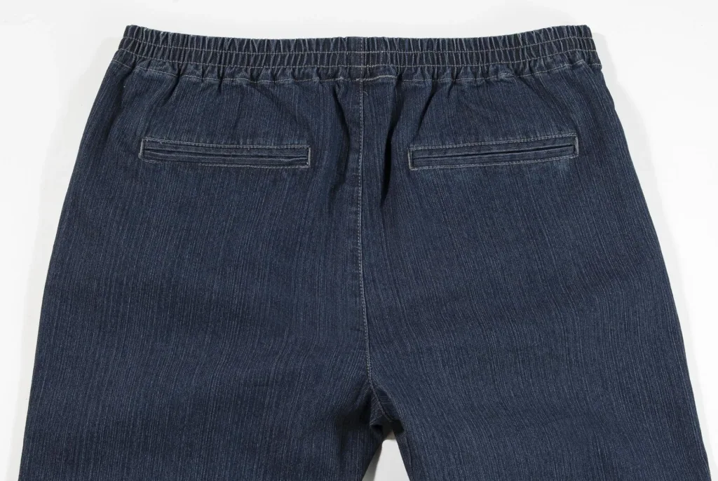 Pull-on jeans with elastic waistband, indigo, size 29