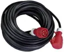 CEE extension 16A black - 50 m extension cable