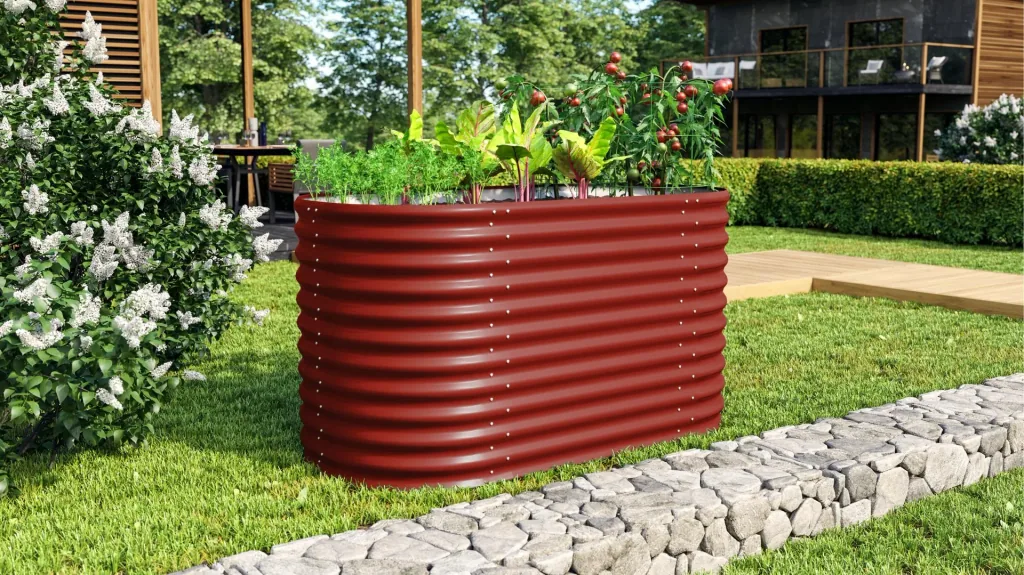 Raised bed Terra 858, color ruby