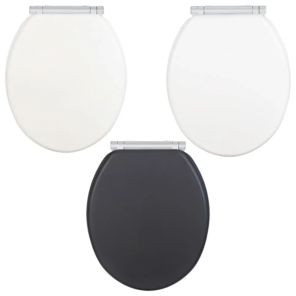 Toilet seat "Morra", matt white, universal shape