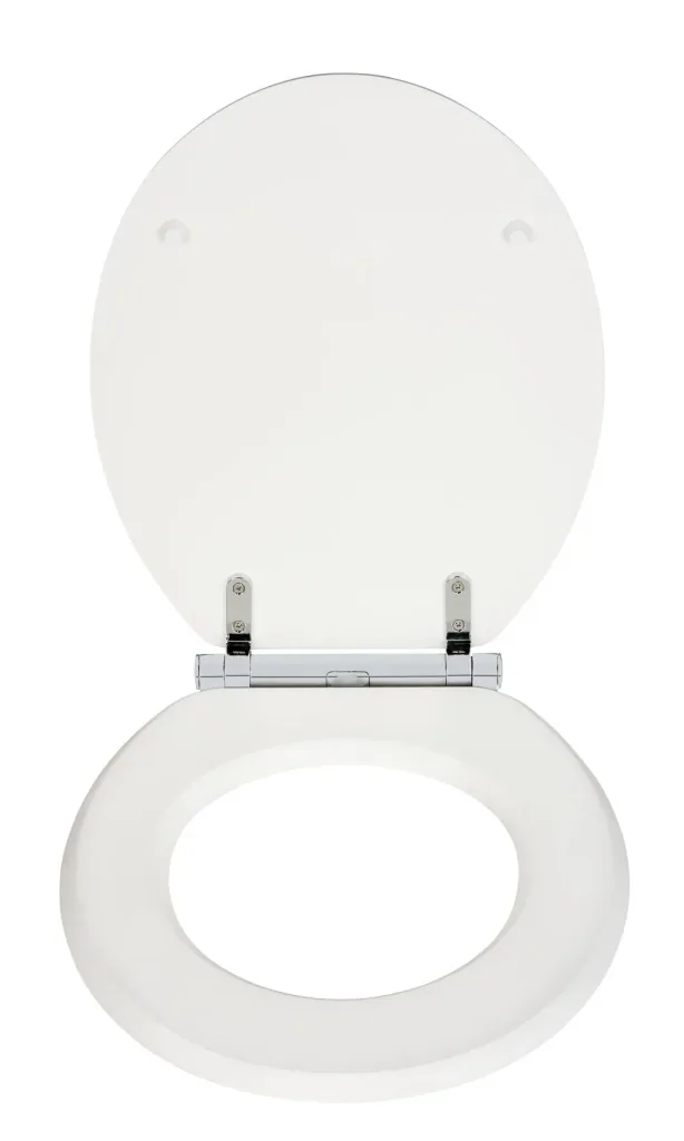 Toilet seat "Morra", matt white, universal shape