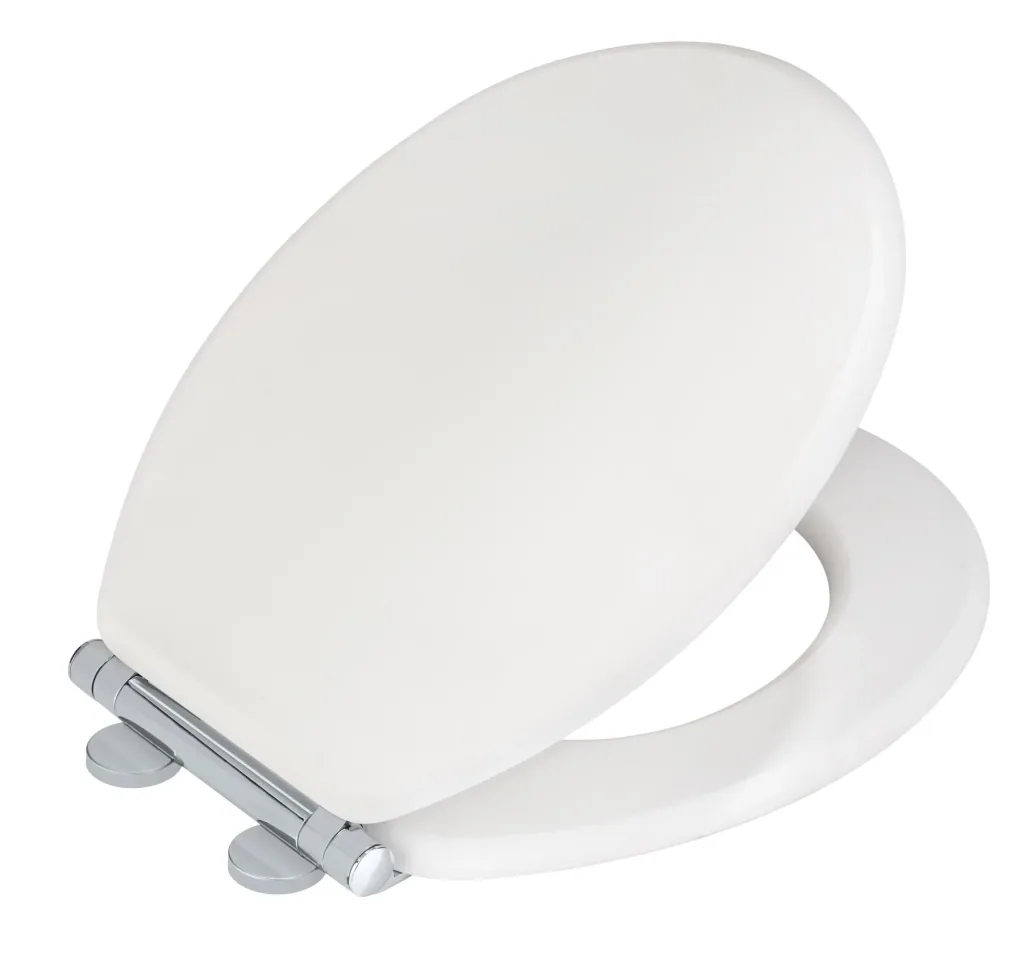 Toilet seat "Morra", matt white, universal shape