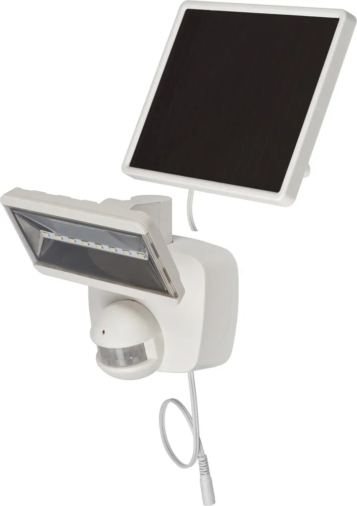 Solar LED spotlight "SOL 800 plus" with infrared motion detector - IP44 in white