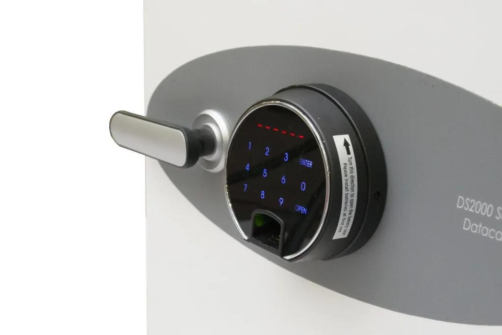 Data protection safe Datacare external dimensions 420 x 350 x 430 mm, with fingerprint lock