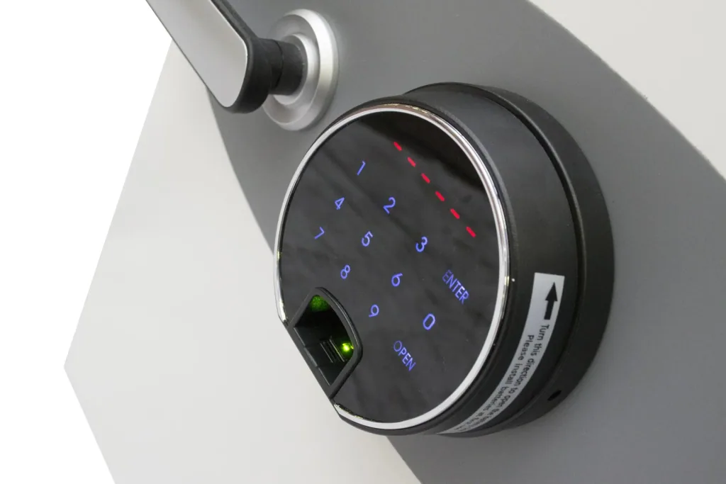 Data protection safe Datacare external dimensions 420 x 350 x 430 mm, with fingerprint lock