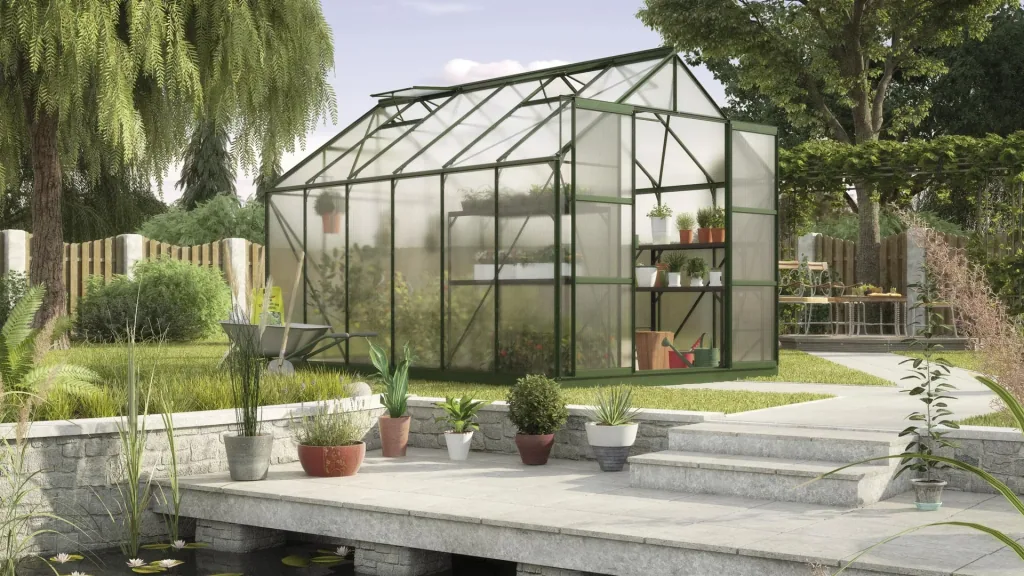 Greenhouse Uranus 9900 HKP 4 mm, color emerald