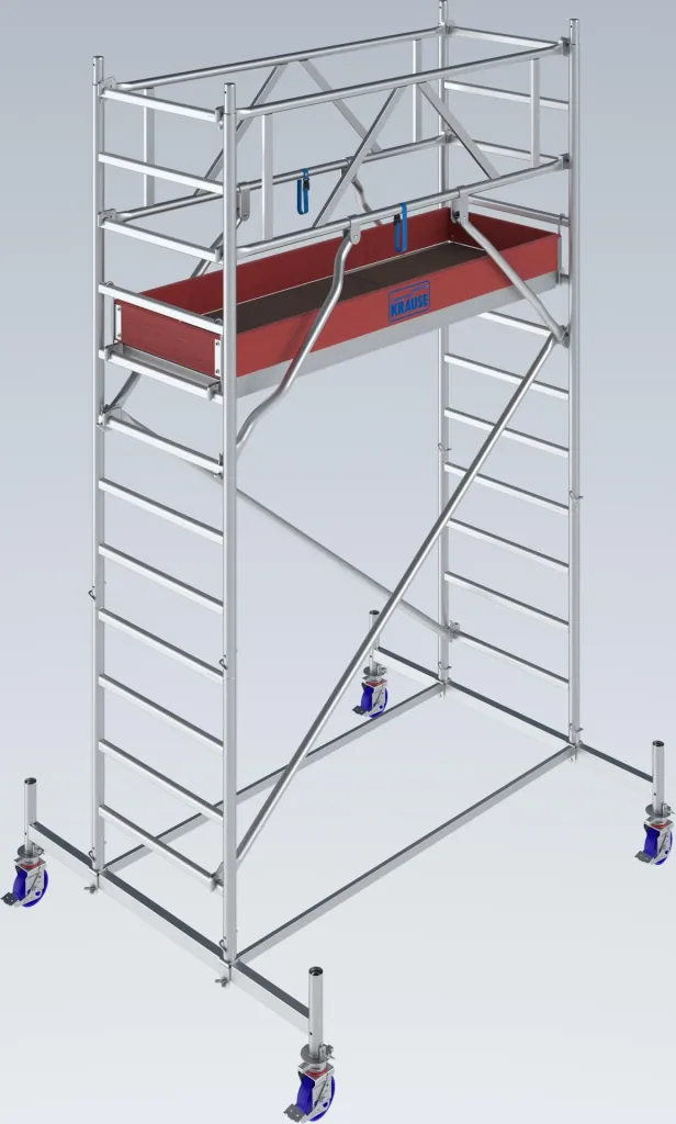 STABILO mobile scaffolding series 10, bay length 2 m, working height approx. 4.40 m