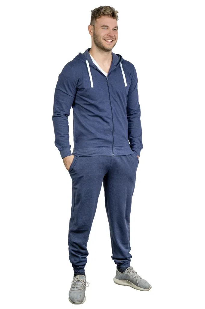 Leisure suit color navy-melange, size XL
