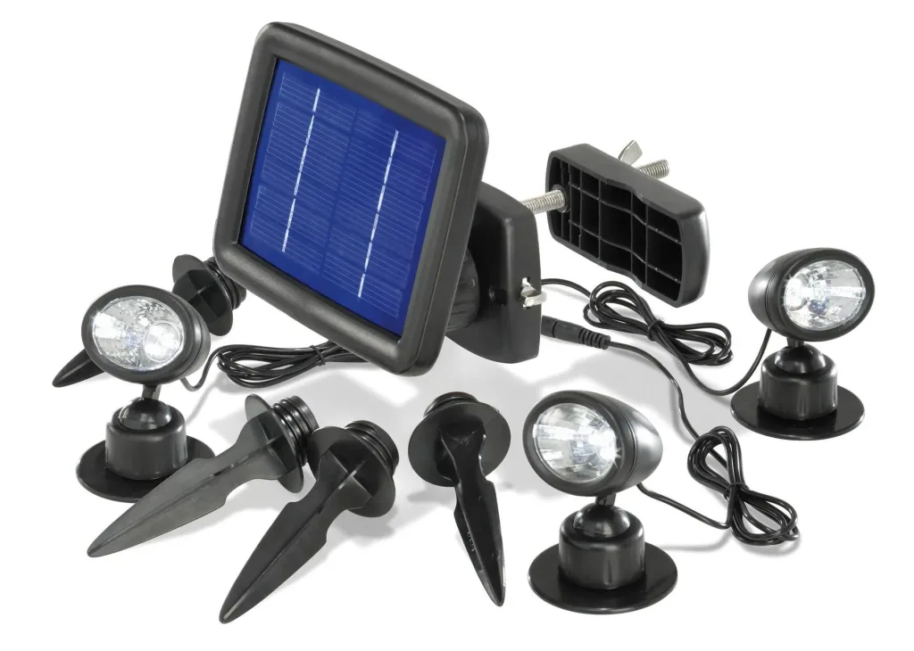Solarspot Trio PIR with motion detector 90°/ 6 m, light duration when moving approx. 30 seconds.