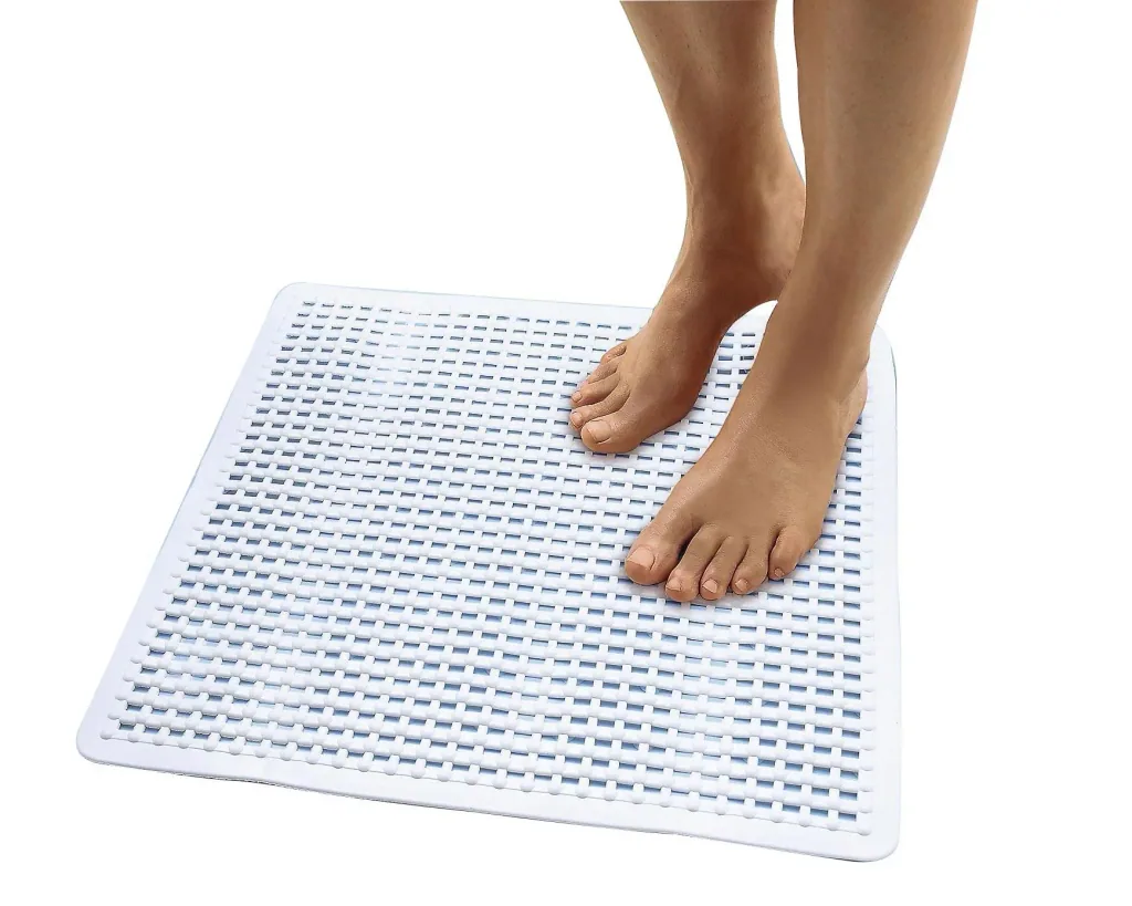 Shower mat white, 52 x 52 cm