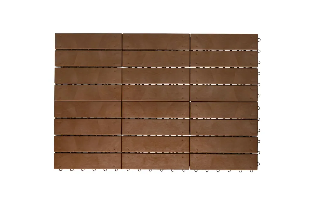 Garden slabs, wooden plank look, 30 x 30 cm, set of 6