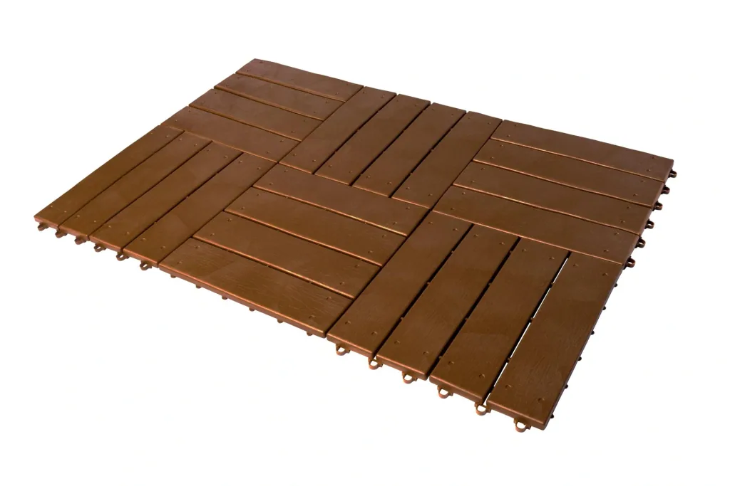 Garden slabs, wooden plank look, 30 x 30 cm, set of 6