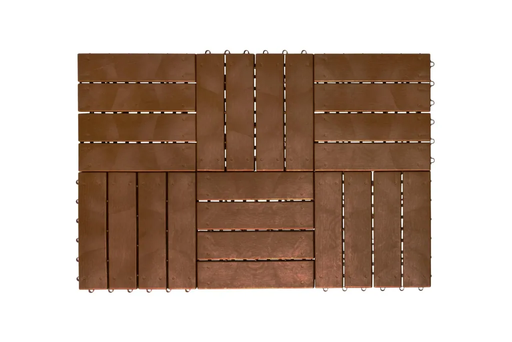 Garden slabs, wooden plank look, 30 x 30 cm, set of 6