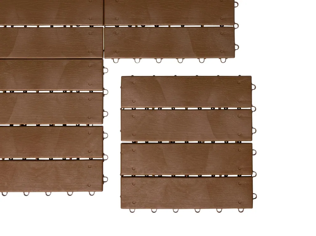 Garden slabs, wooden plank look, 30 x 30 cm, set of 6