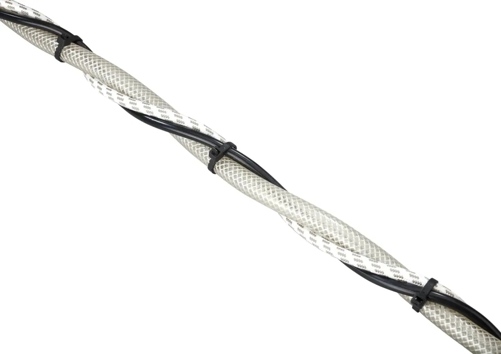 Twist Cable Ties, Black UV 360 x 8.0 mm