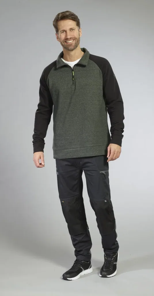 Sweat-Troyer, color green/black, size M
