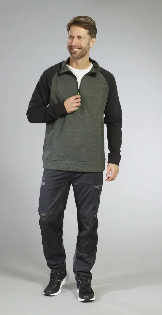 Sweat-Troyer, color green/black, size M
