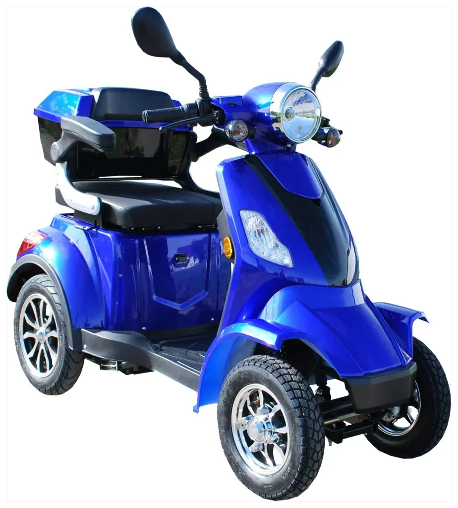 E-Scooter blue - 4 wheels - 25 km/h - Senior mobility