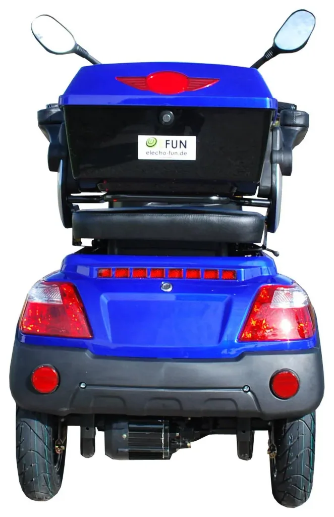 E-Scooter blue - 4 wheels - 25 km/h - Senior mobility