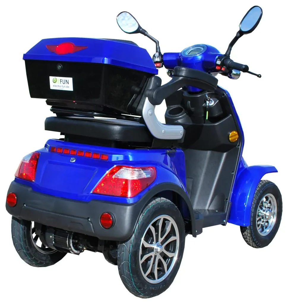 E-Scooter blue - 4 wheels - 25 km/h - Senior mobility