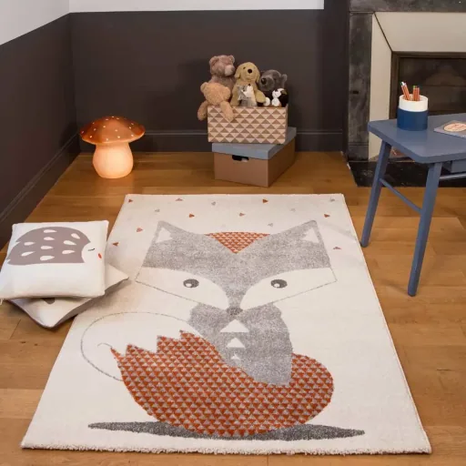 Art for Kids kinderdeken vos, Maat: 135 x 190 cm