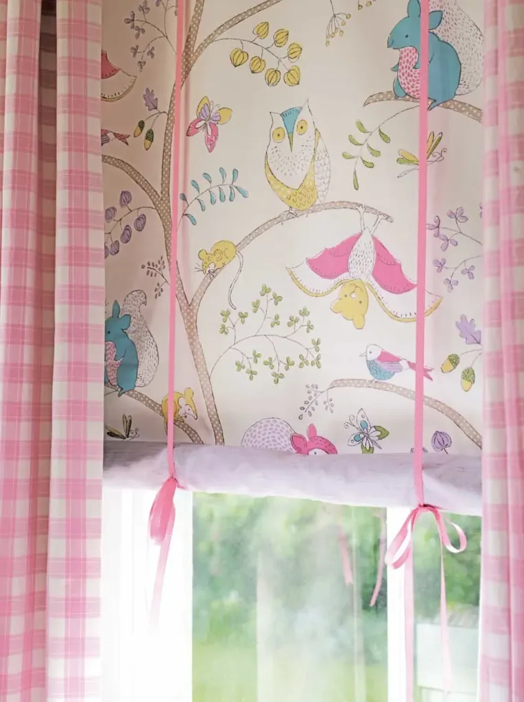 Little Sanderson Abracazoo ruitjesstof Appledore roze