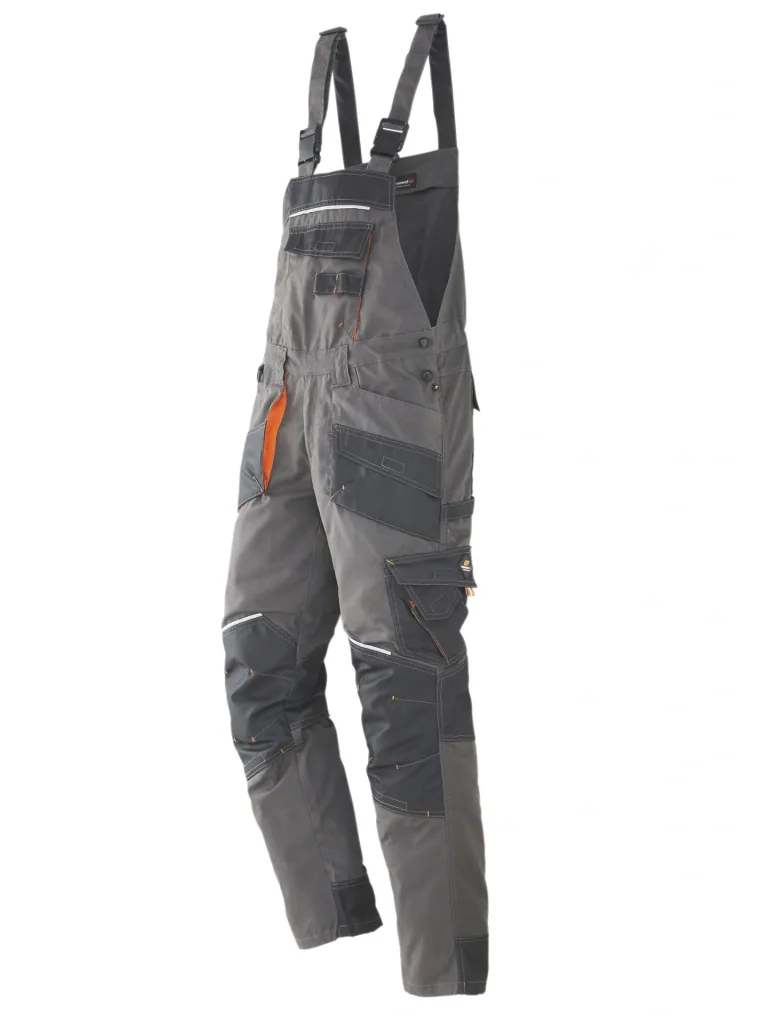 Dungarees, color gray/black, size 62