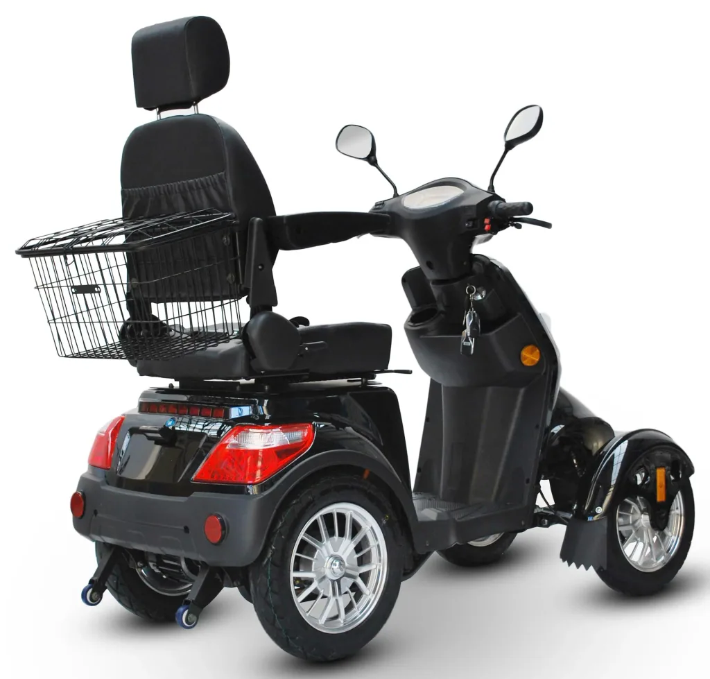 Electric mobility scooter 525 Black 4 wheels, senior mobility scooter