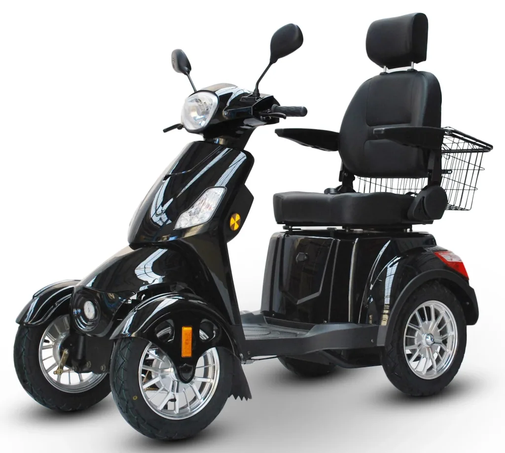 Electric mobility scooter 525 Black 4 wheels, senior mobility scooter