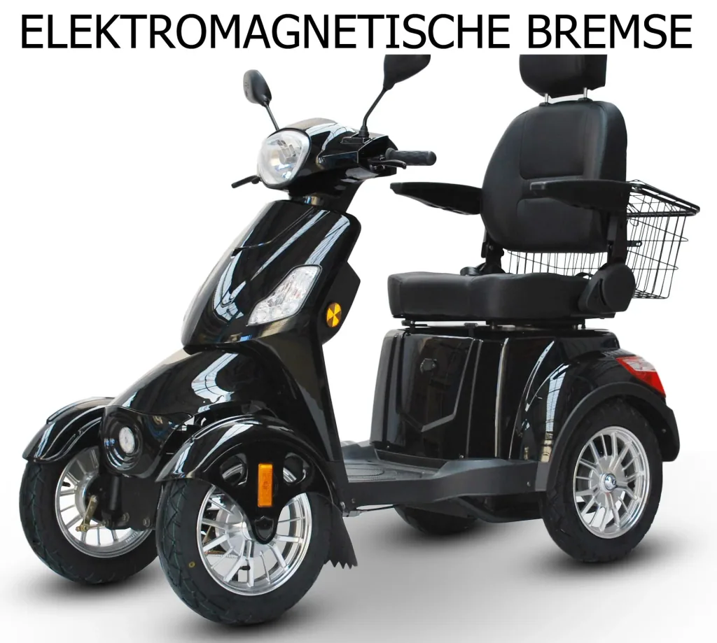 Electric mobility scooter 525 Black 4 wheels, senior mobility scooter