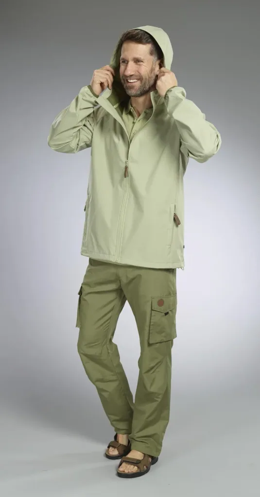 Functional jacket, color khaki, size M