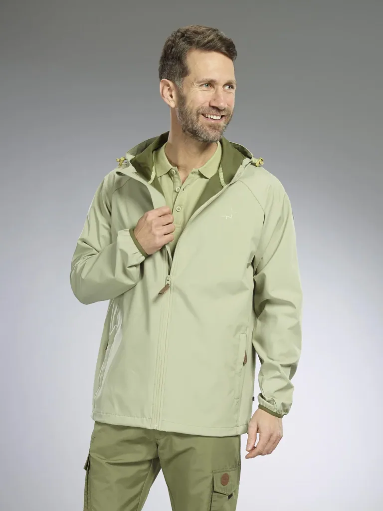 Functional jacket, color khaki, size M