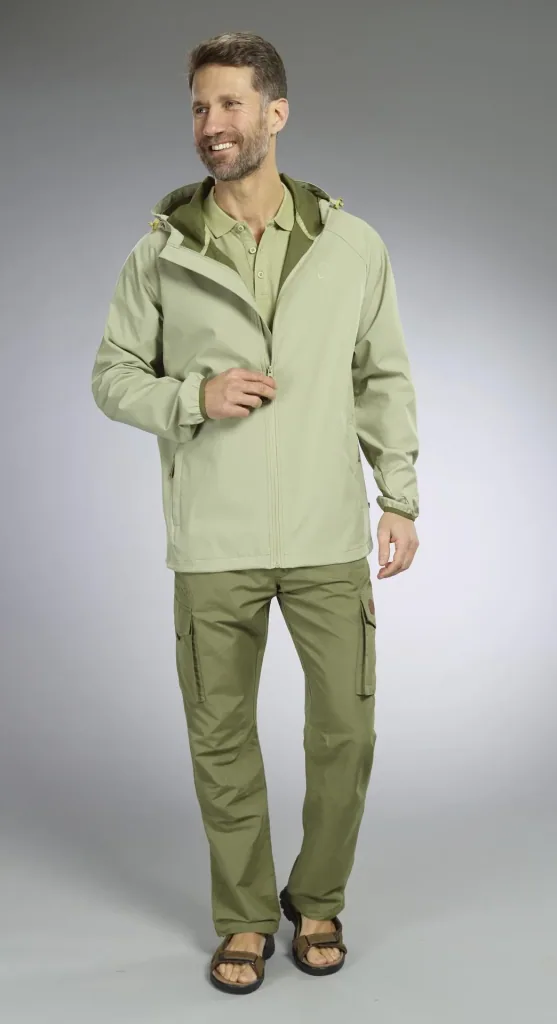 Functional jacket, color khaki, size M