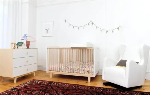 Oeuf babybed Rhea berken wit 70 x 140