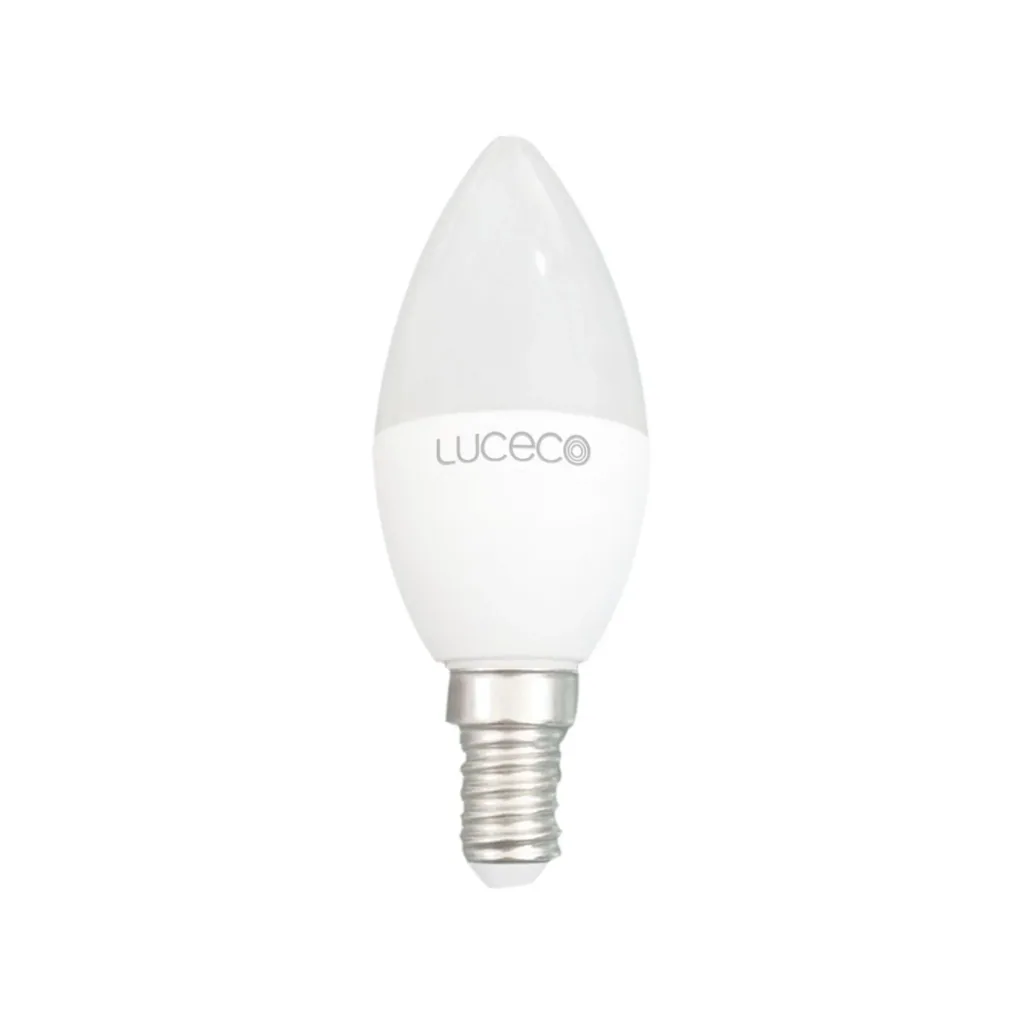 Set of 5 LED candles, E14, 5 watts, 470 lumens, 2700 K
